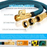 KETTOYA 200FT Expandable Garden Hose Flexible Water Hose with 10Pattern Spray Nozzle LeakProof Retractable Heavy Duty Hose Pipe 4Layer Latex Core Dur